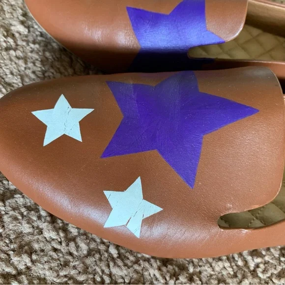 Birdies The Voting Collection Vote Leather Stars Loafer Size 9 - Picture 7 of 10